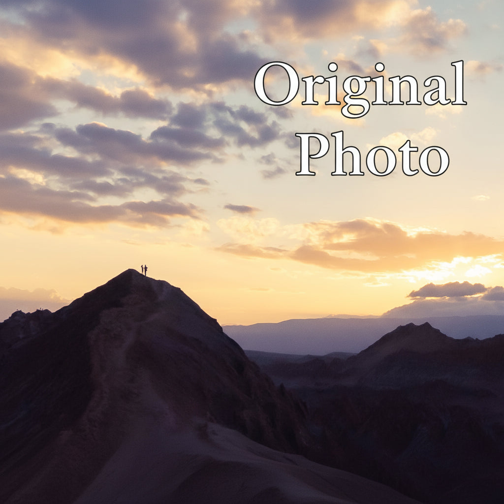 Original photo taken at Valle de la Luna in Atacama Chile